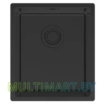 Кухонная мойка Paulmark Lassan 38 UNI LA38-MBN (черный/черный матовый)